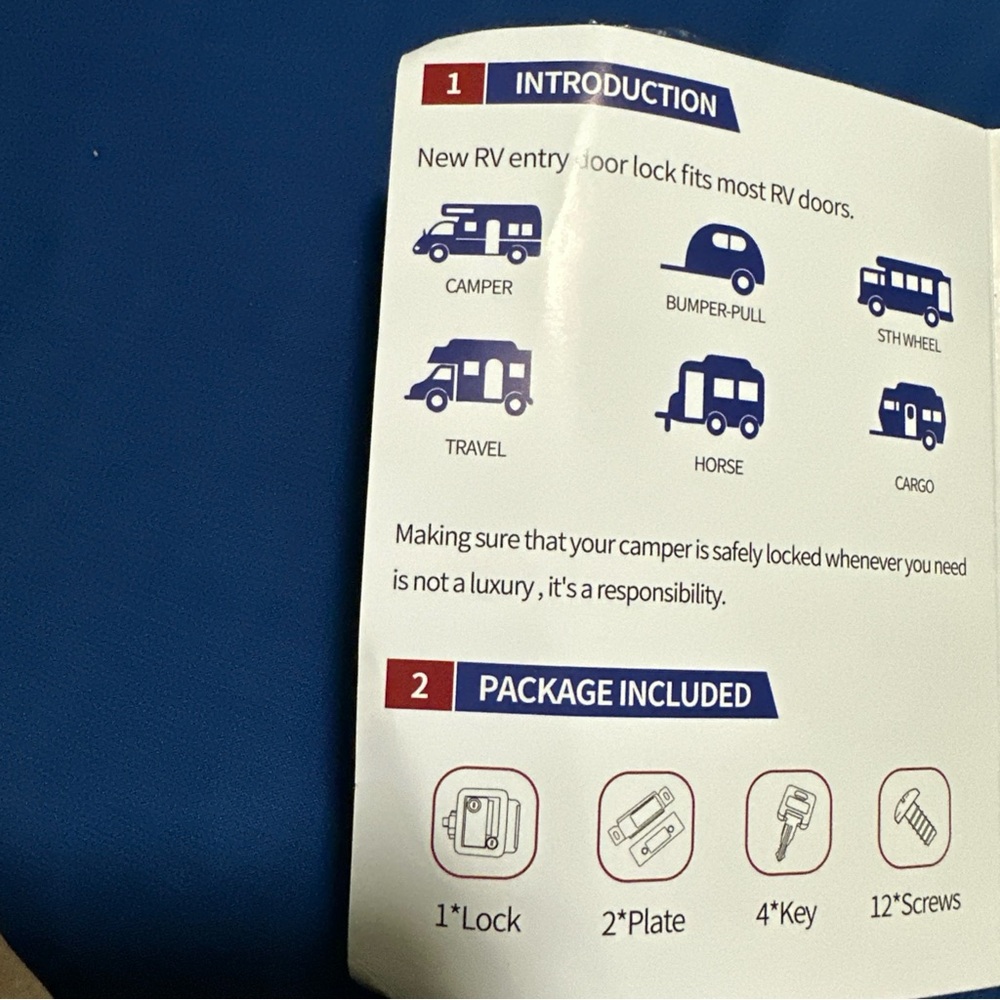 Black Rv lock Bracket - Picture 7 of 16